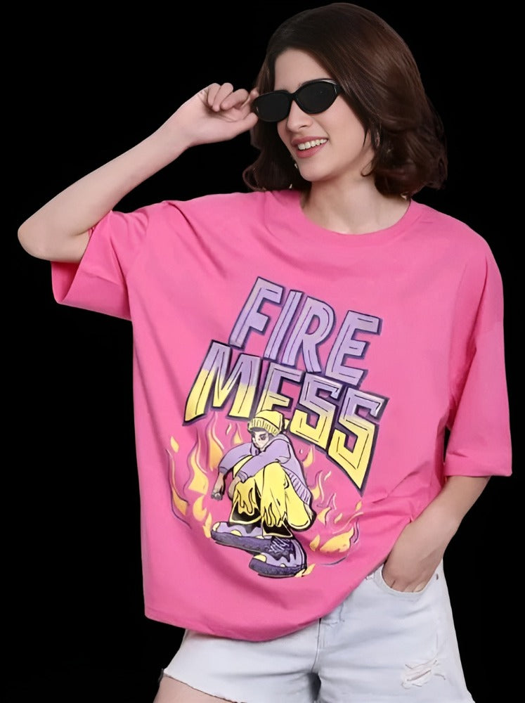 Oversized, Printed, Baggy T-shirts for Women