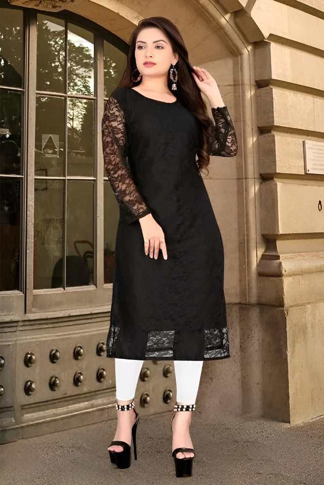 Black Kurti for Woman
