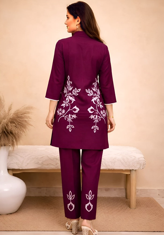 Women Printed Sleeve co-ord set